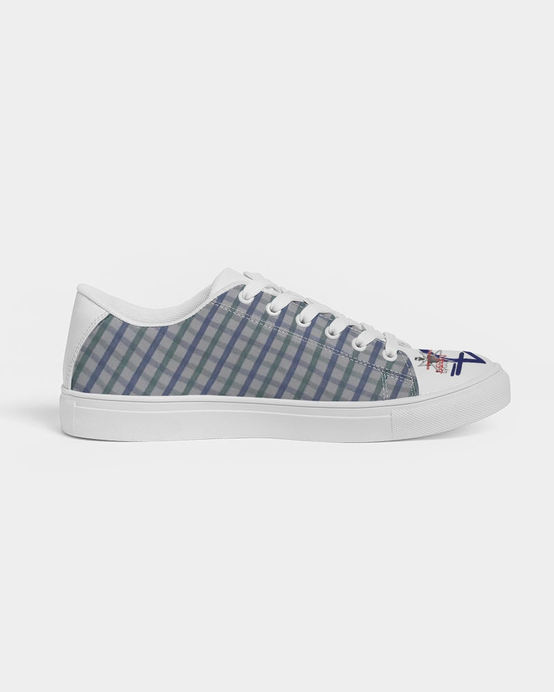 Grid mix T.D.M by Trinity D. Marvin and Marvin Jeans Men's Faux-Leather Sneaker