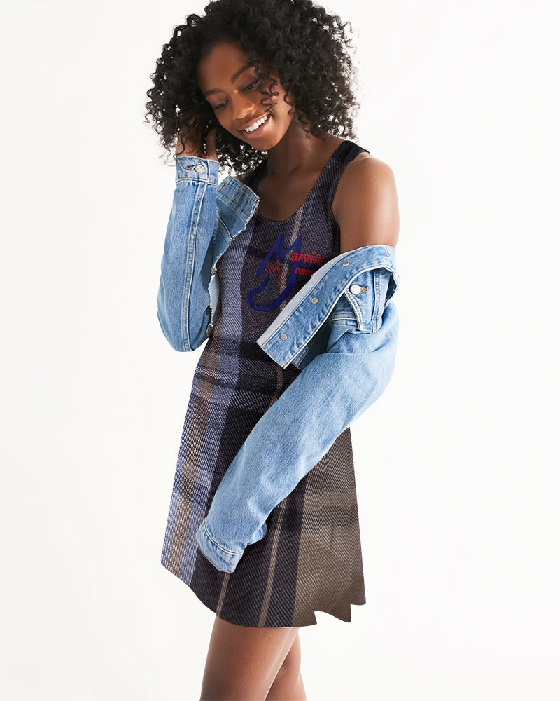 Fashion Icon 2 by Trinity D Marvin and Marvin Jeans Women's Racerback Dress