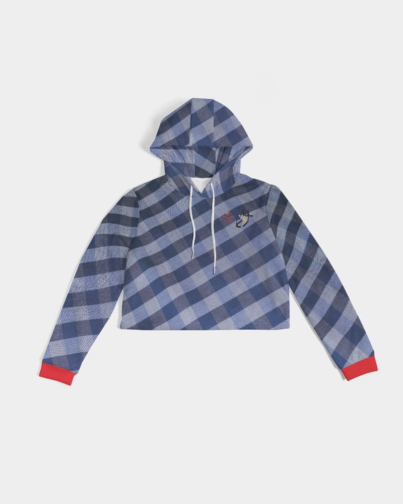 Ever red by Marvin Jeans and Trinity D Marvin Women's Cropped Hoodie