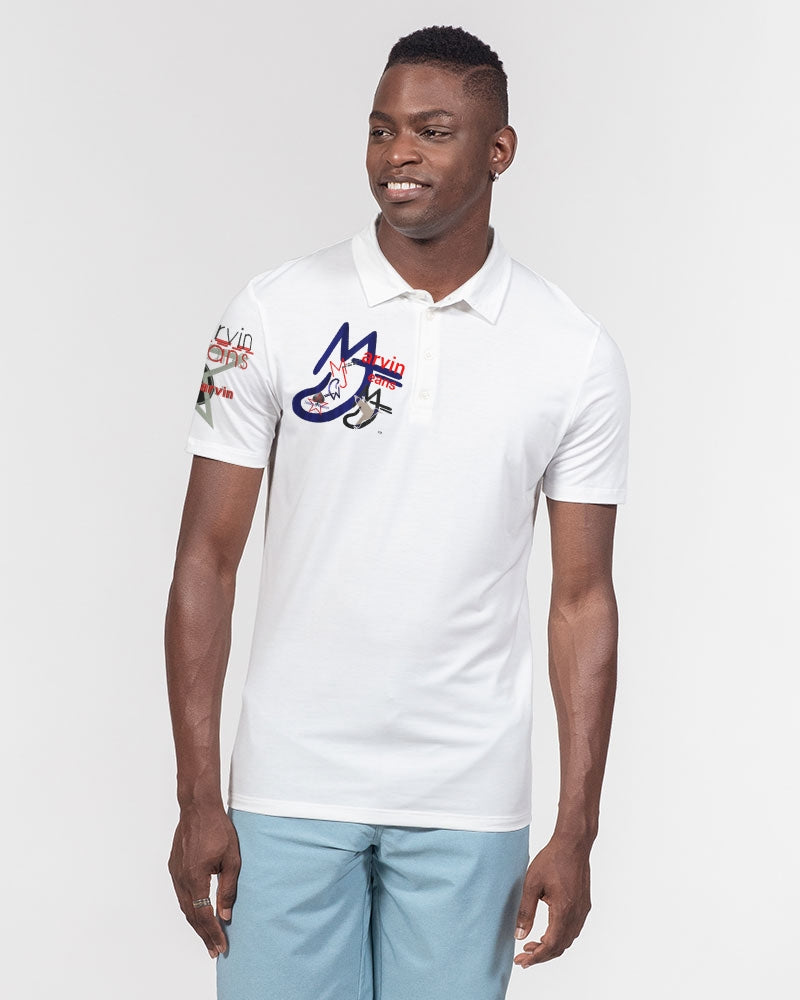 Logo's mix by Marvin Jeans and Trinity D Marvin Men's Slim Fit Short Sleeve Polo