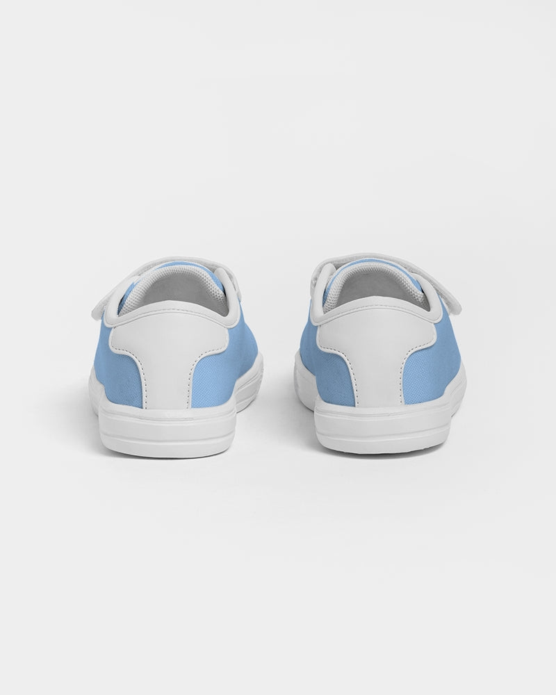 Retro Baby blue Kids Velcro Sneaker