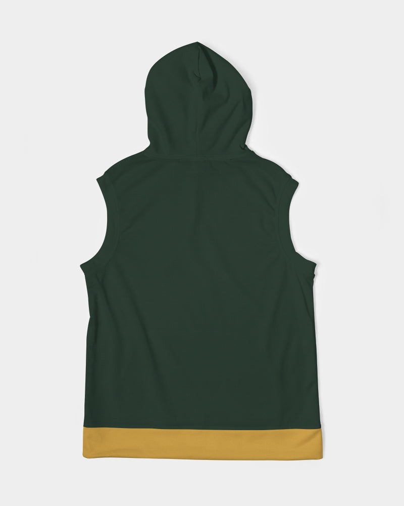 Dark green gold by Marvin Jeans and Trinity D Marvin Men's Premium Heavyweight Sleeveless Hoodie