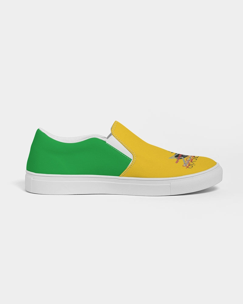 Lemon Lime Green Bay BY MARVIN JEANS Men's Slip-On Canvas Shoe
