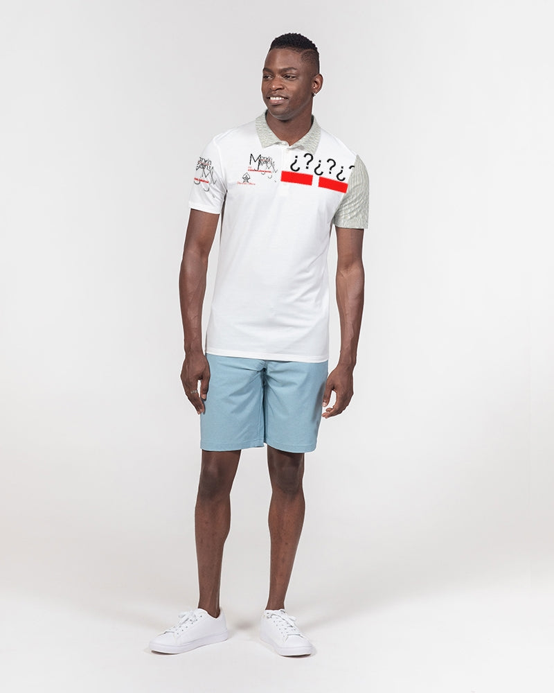 Gator white Men's Slim Fit Short Sleeve Polo