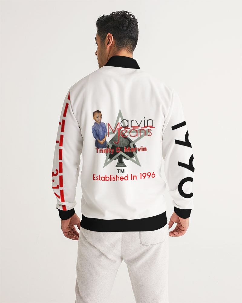 John 3:16 by Marvin Jeans and Trinity D Marvin Men's Track Jacket