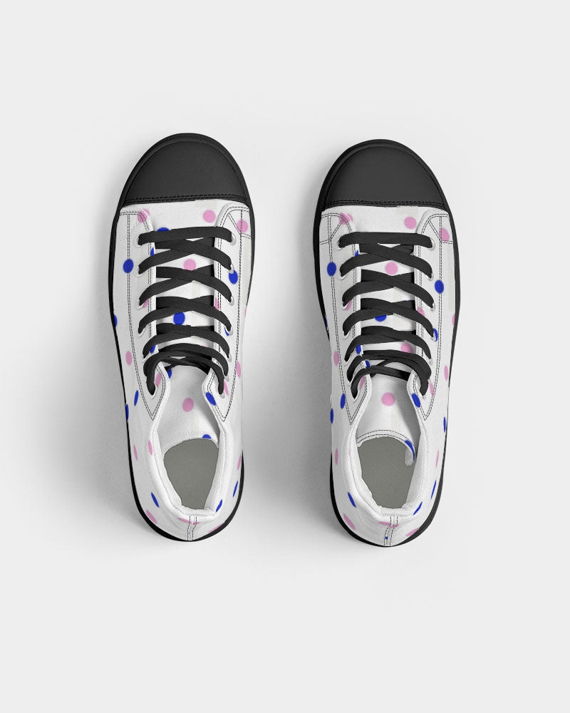 Dots 2.0 by Marvin Jeans and Trinity D Marvin Men's Hightop Canvas Shoe - Black
