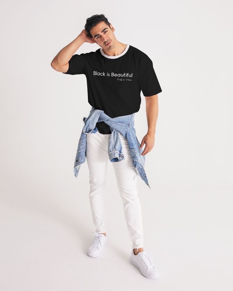 Black is beautiful by Marvin Jeans and Trinity D Marvin Men's Premium Heavyweight Tee