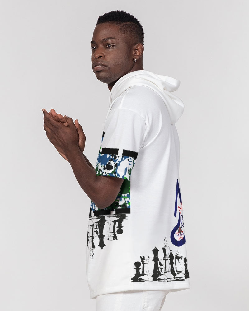 Wild splash chest board Men's Premium Heavyweight Short Sleeve Hoodie