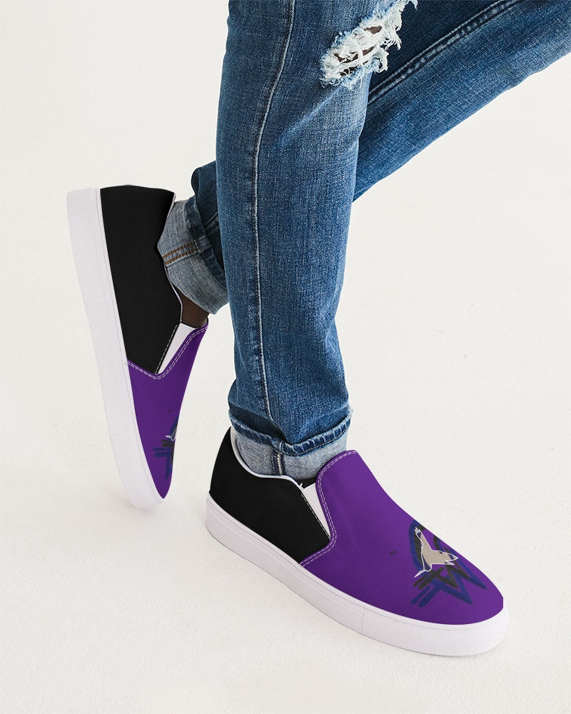 Purple black BY MARVIN JEANS Men's Slip-On Canvas Shoe