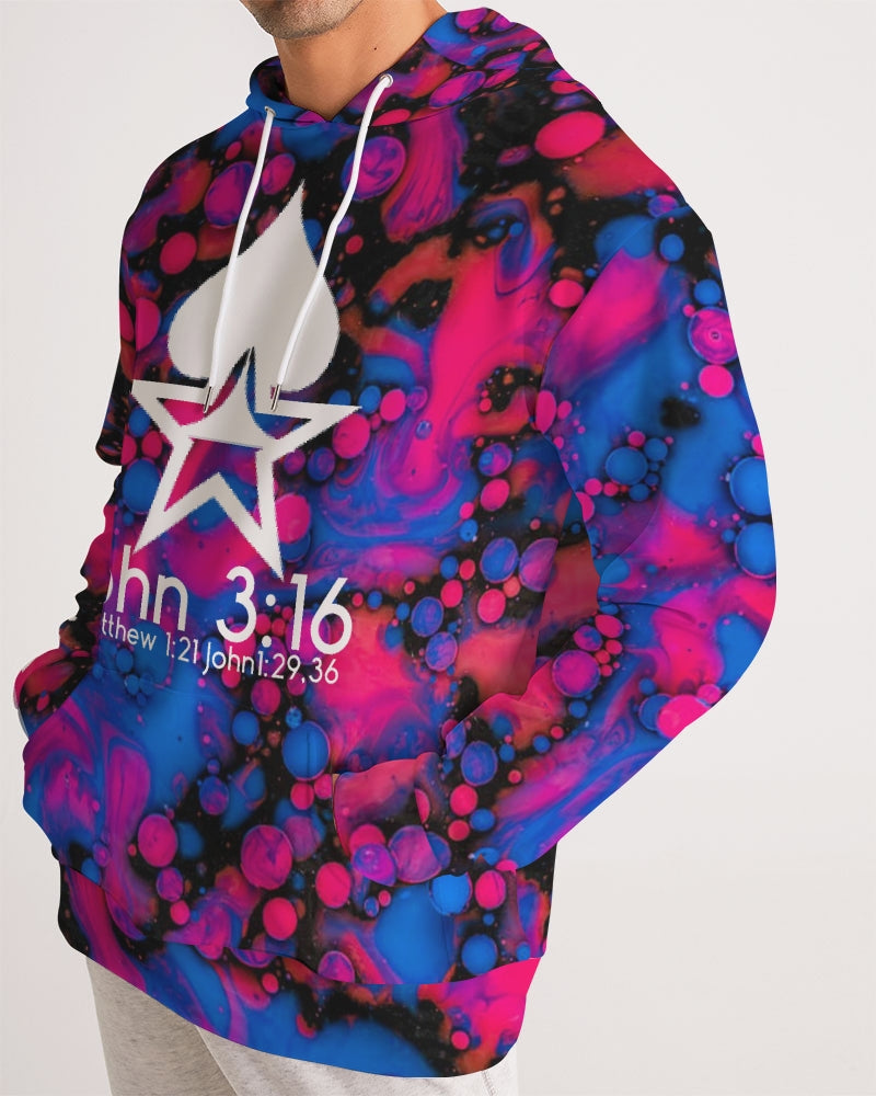 Hight tide John 3:16 by Marvin Jeans and Trinity D Marvin Men's Hoodie