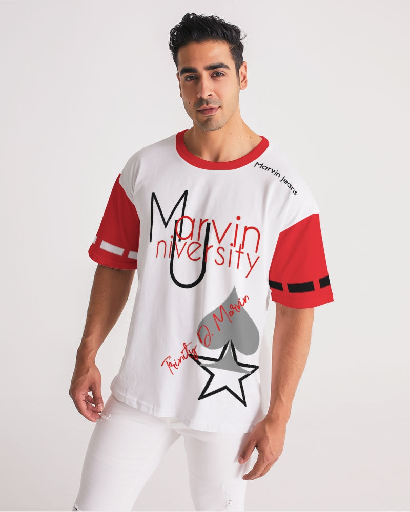 Marvin University red by Marvin Jeans and Trinity D Marvin Men's Premium Heavyweight Tee
