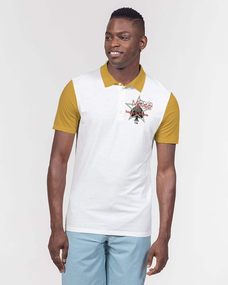 Gold Men's Slim Fit Short Sleeve Polo