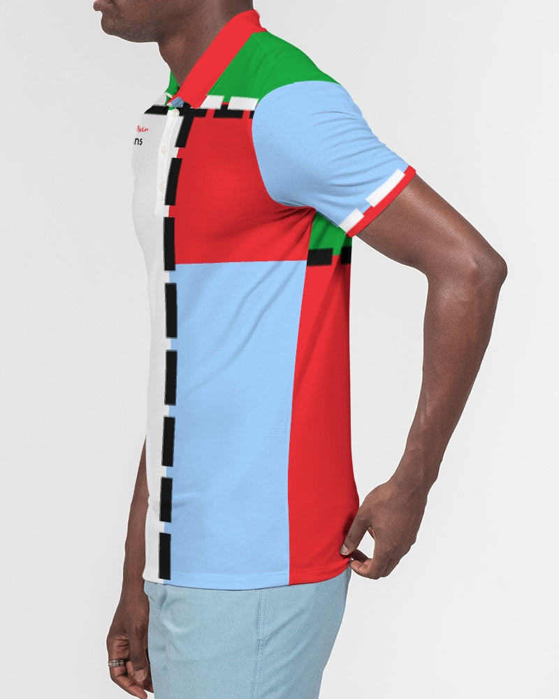 Cool colors MARVIN JEANS Men's Slim Fit Short Sleeve Polo