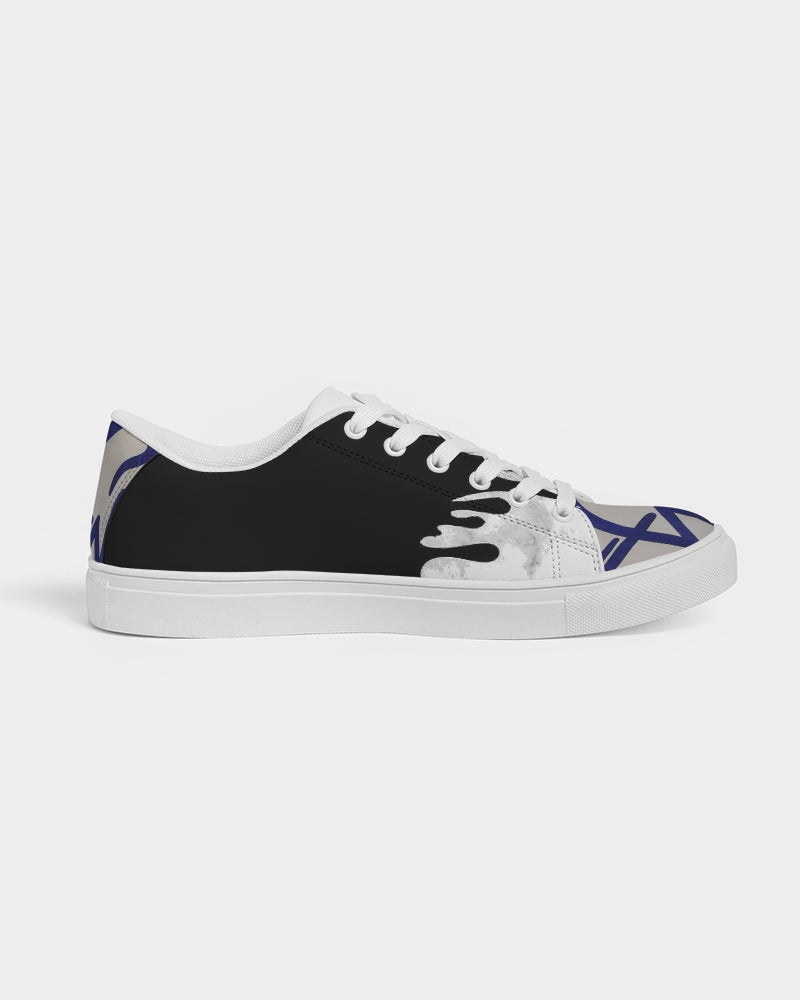 Drip logo tip BY MARVIN JEANS Men's Faux-Leather Sneaker