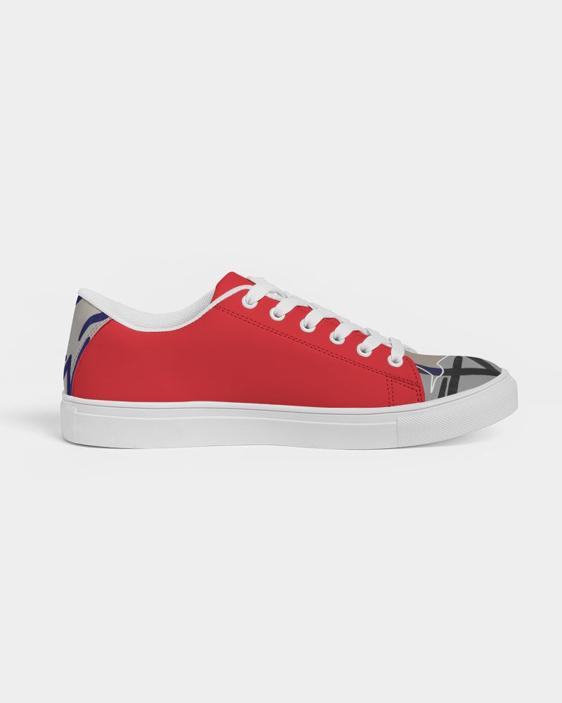 Red logo tip by MARVIN JEANS Men's Faux-Leather Sneaker
