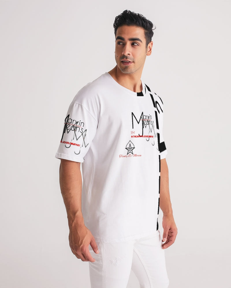 All white Marvin Jeans Men's Premium Heavyweight Tee
