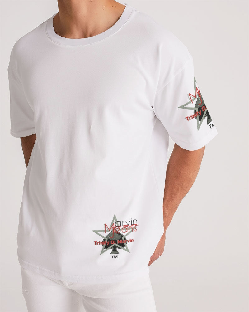 All white BY MARVIN JEANS Men's Premium Heavyweight Tee