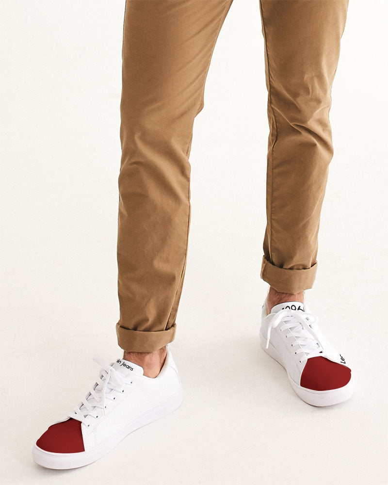 Maroon tip Legacy Men's Faux-Leather Sneaker