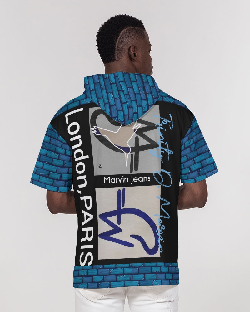 Brick city London Paris BY MARVIN JEANS Men's Premium Heavyweight Short Sleeve Hoodie