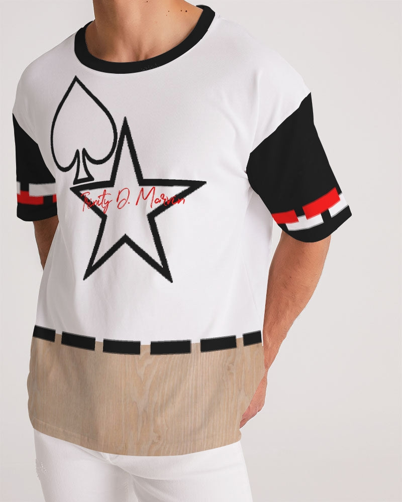 Woodgrain black & red Men's Premium Heavyweight Tee