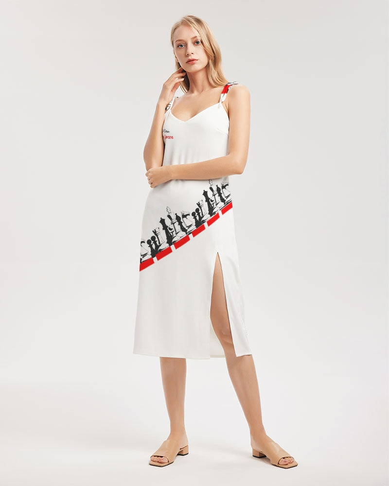 Chest board by Marvin Jeans and Trinity D Marvin Women's Tie Strap Split Dress