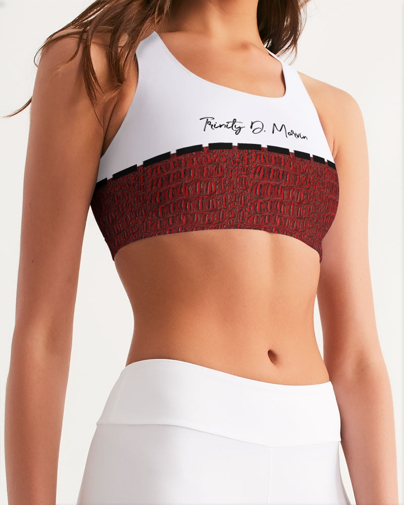 Gator red by Trinity D Marvin Women's Seamless Sports Bra