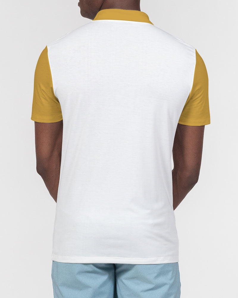 Gold Men's Slim Fit Short Sleeve Polo
