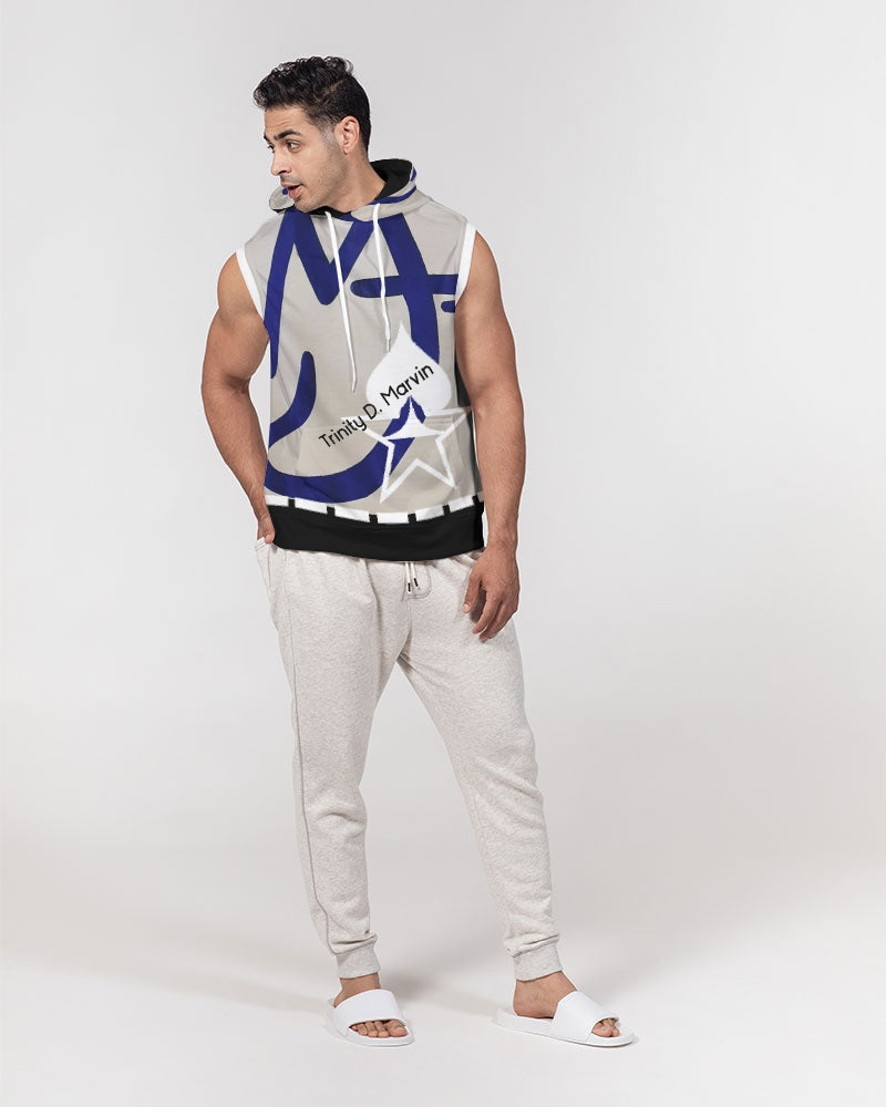 Two logo's BY MARVIN JEANS Men's Premium Heavyweight Sleeveless Hoodie