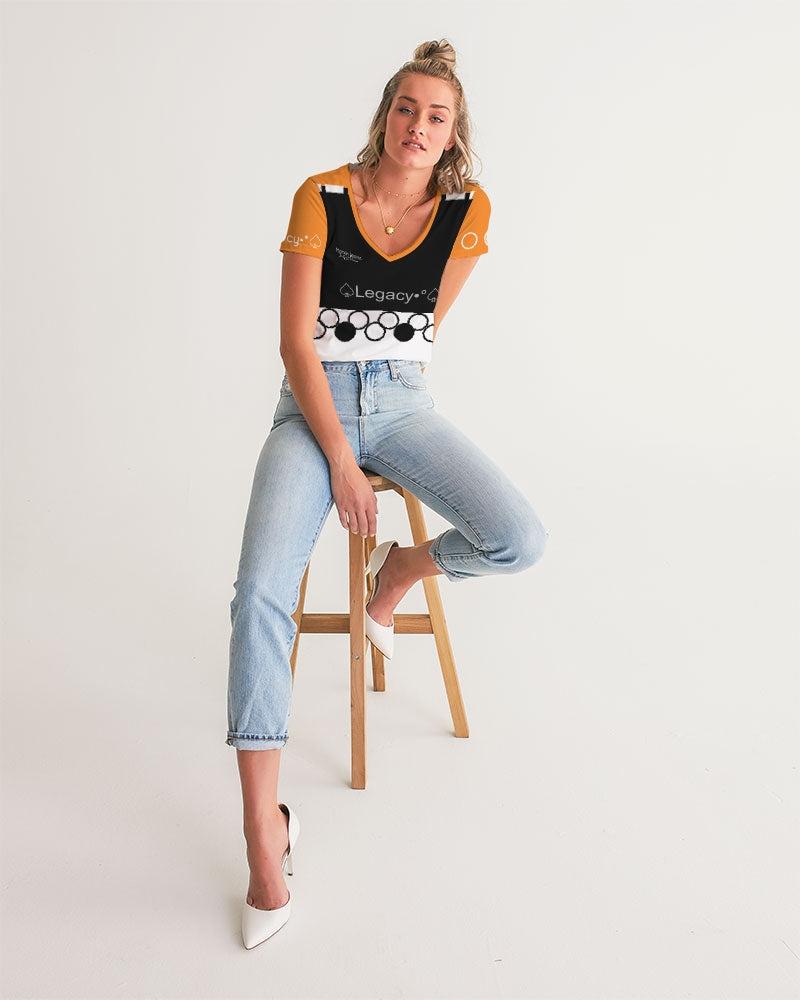 Crazy mix BY MARVIN JEANS Women's V-Neck Tee