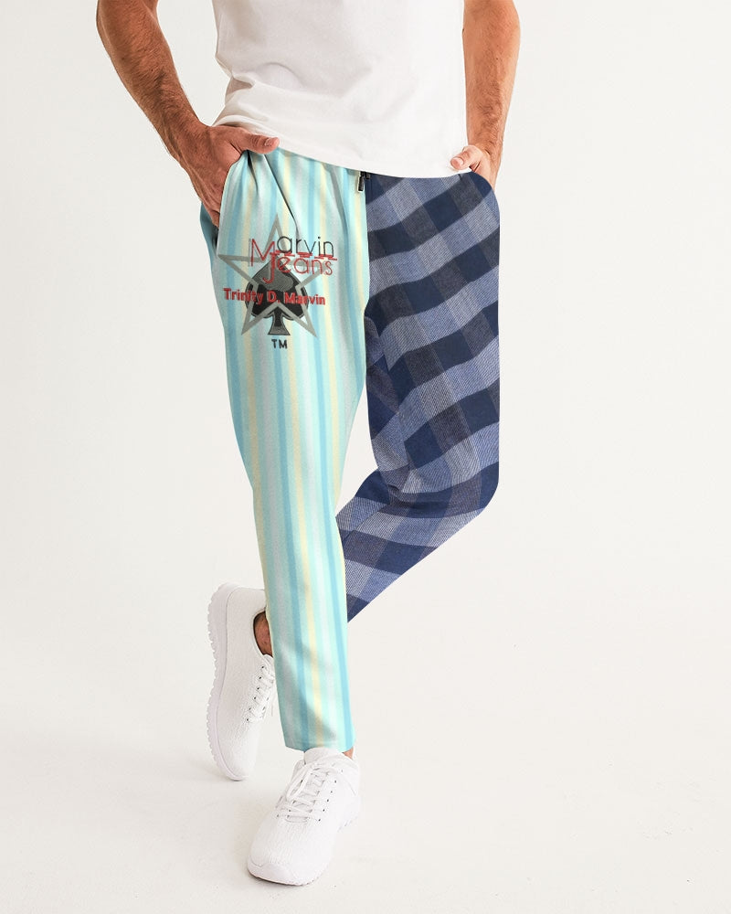 Blue stripes pin stripes BY MARVIN JEANS Men's Joggers