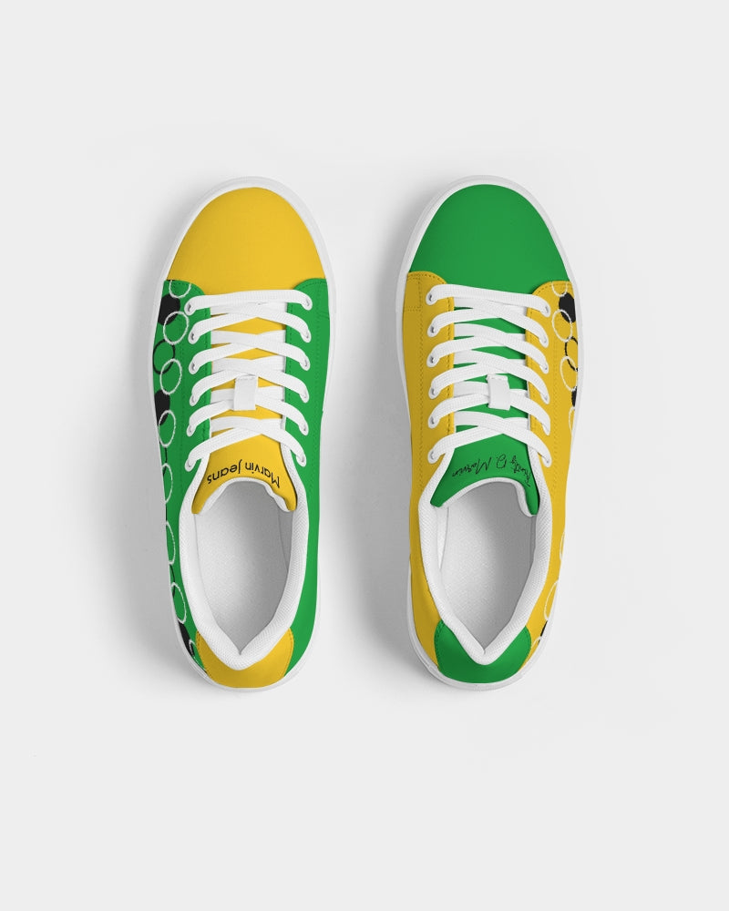 Lemon Lime Green Bay BY MARVIN JEANS Men's Faux-Leather Sneaker