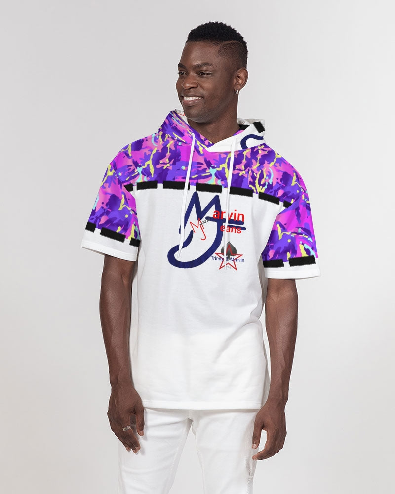 Cooler by nature by Marvin Jeans and Trinity D Marvin Men's Premium Heavyweight Short Sleeve Hoodie