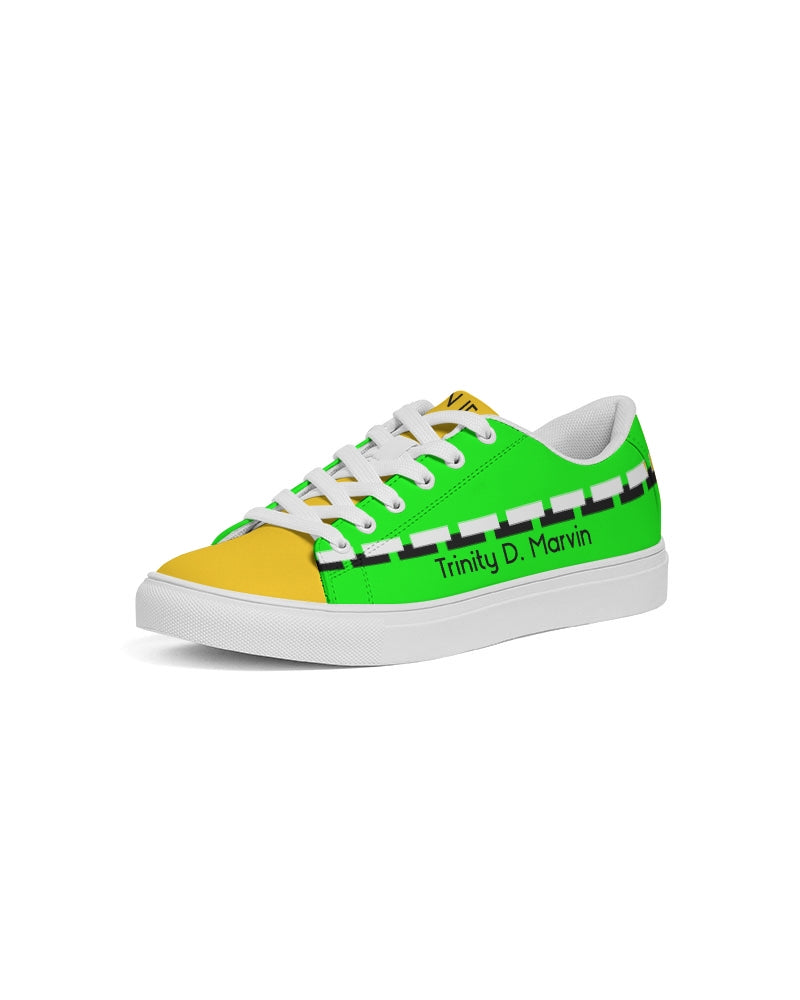 Lemon Lime Green Bay Men's Faux-Leather Sneaker