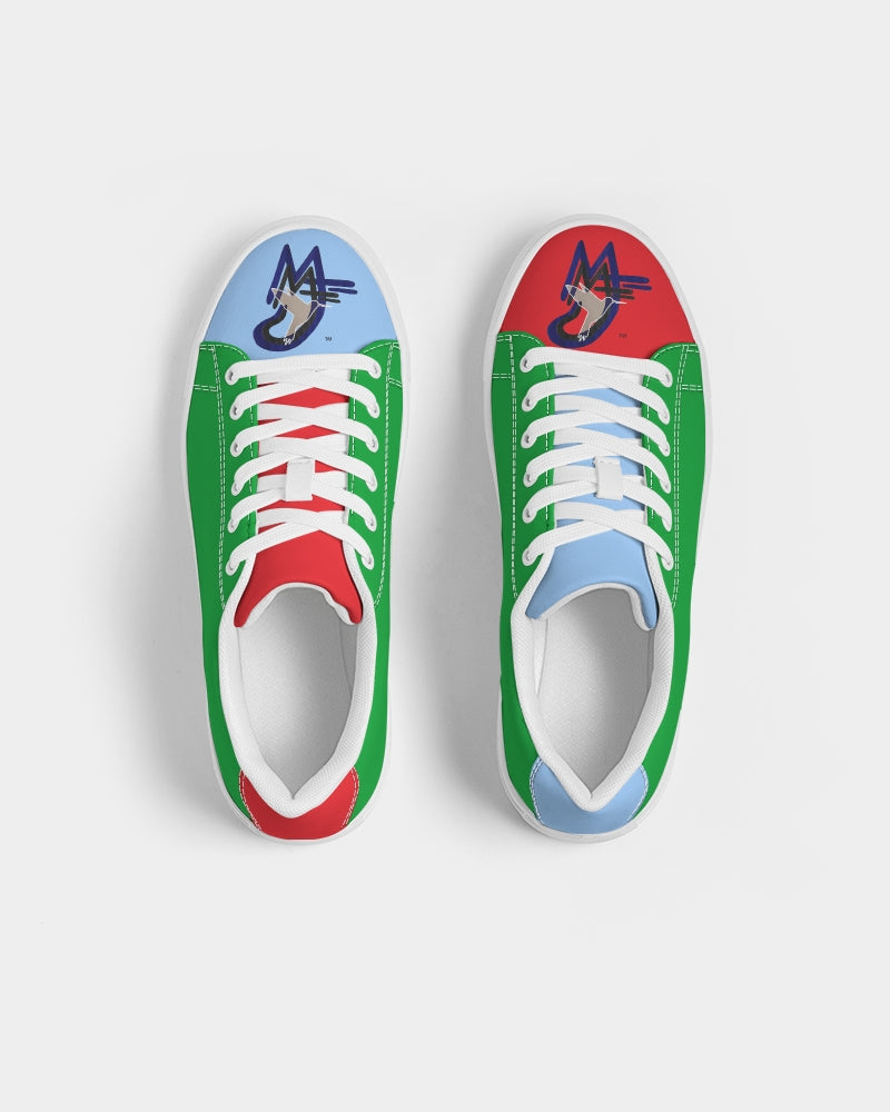Cool colors Men's Faux-Leather Sneaker