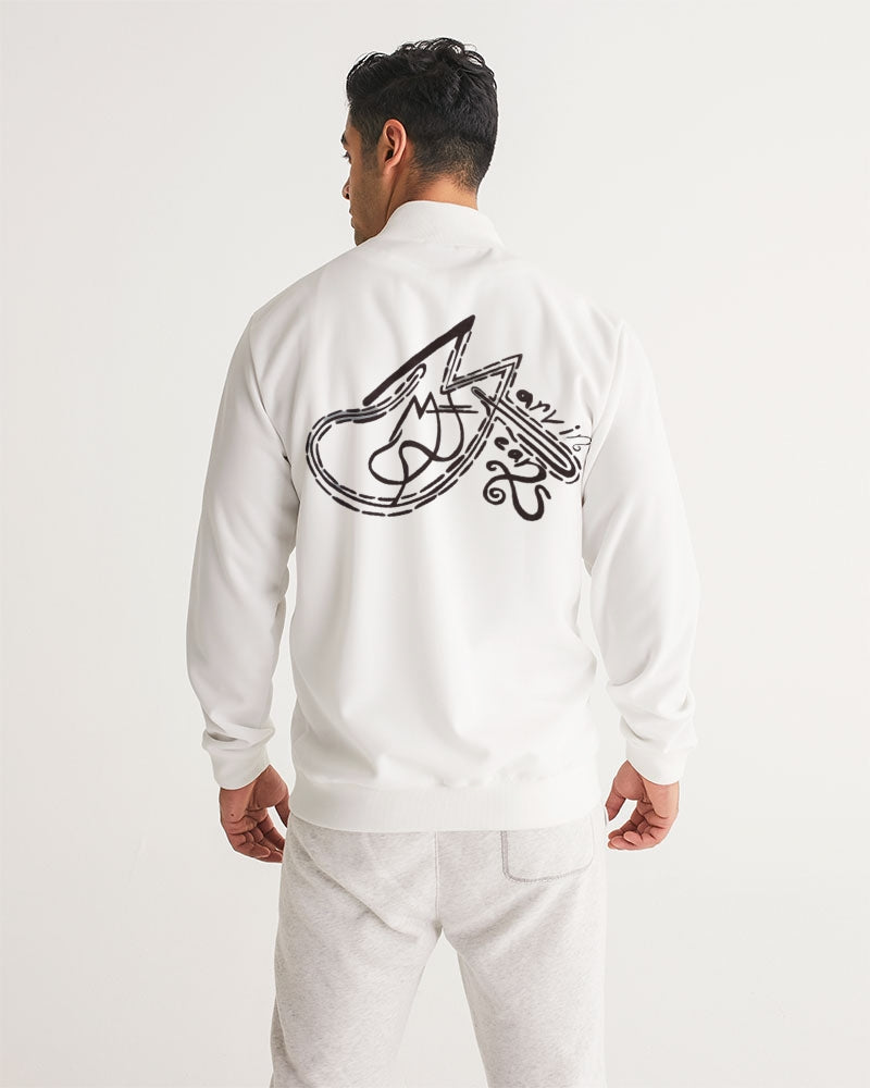 All white Marvin Jeans Men's Track Jacket