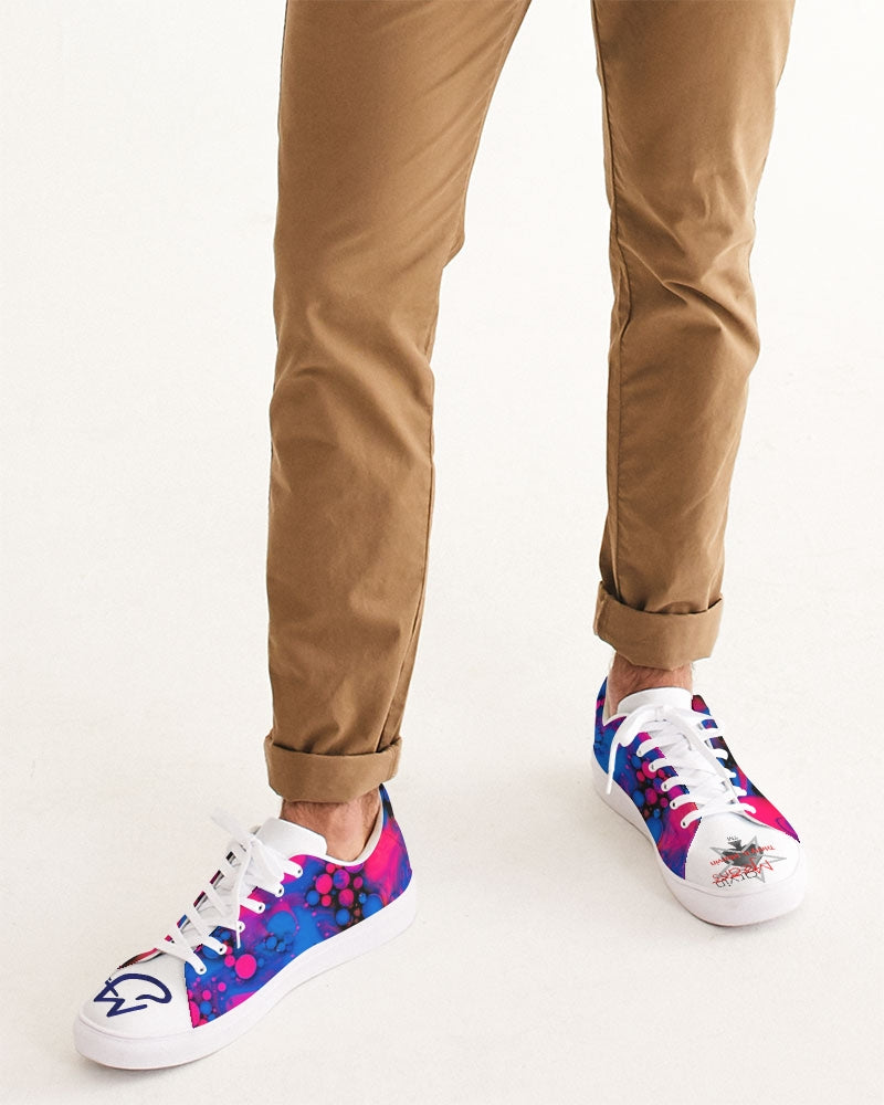 High tide by Marvin Jeans and Trinity D Marvin Men's Faux-Leather Sneaker