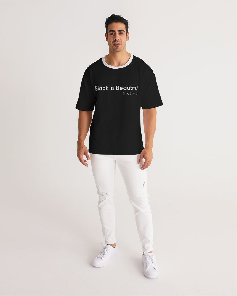 Black is beautiful by Marvin Jeans and Trinity D Marvin Men's Premium Heavyweight Tee