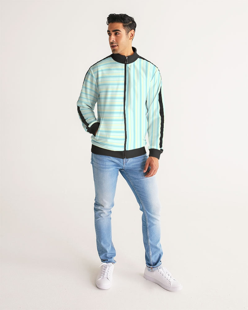 Pin stripes BY MARVIN JEANS Men's Stripe-Sleeve Track Jacket