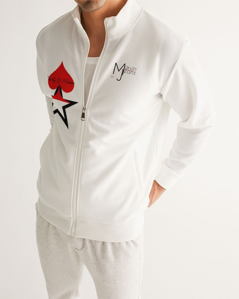 All white by Marvin Jeans and Trinity D Marvin Men's Track Jacket