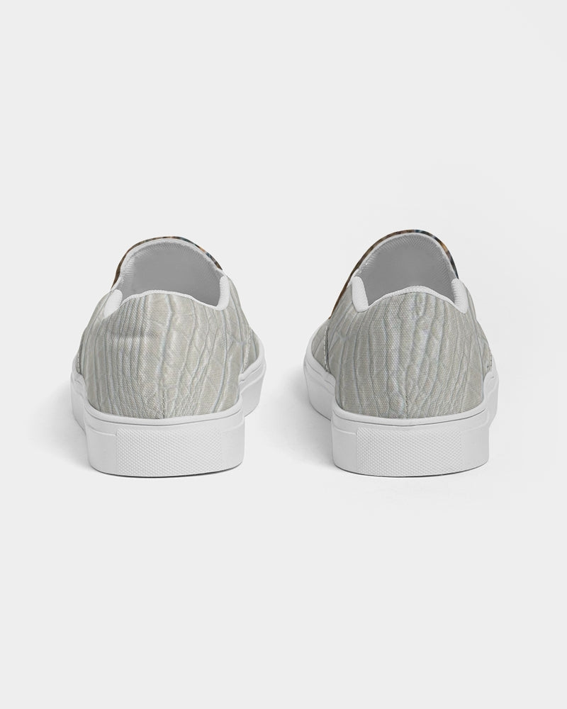 Calf print gator white by Marvin JEANS Men's Slip-On Canvas Shoe