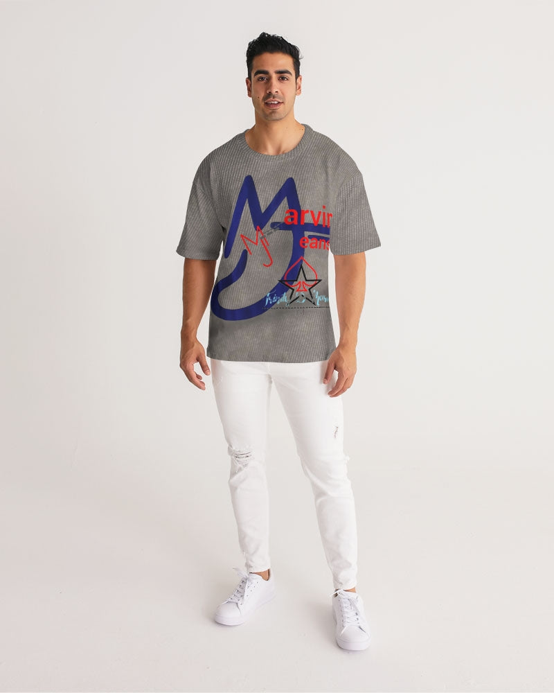 Dark grid by Marvin Jeans and Trinity D Marvin Men's Premium Heavyweight Tee