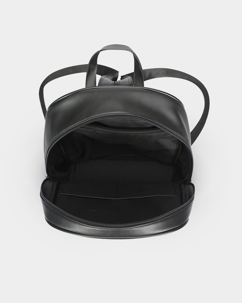 @plaids city Classic Faux Leather Backpack