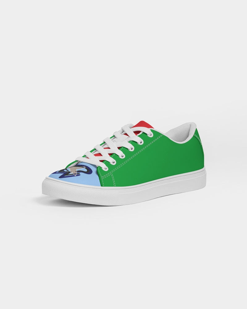 Cool colors Men's Faux-Leather Sneaker