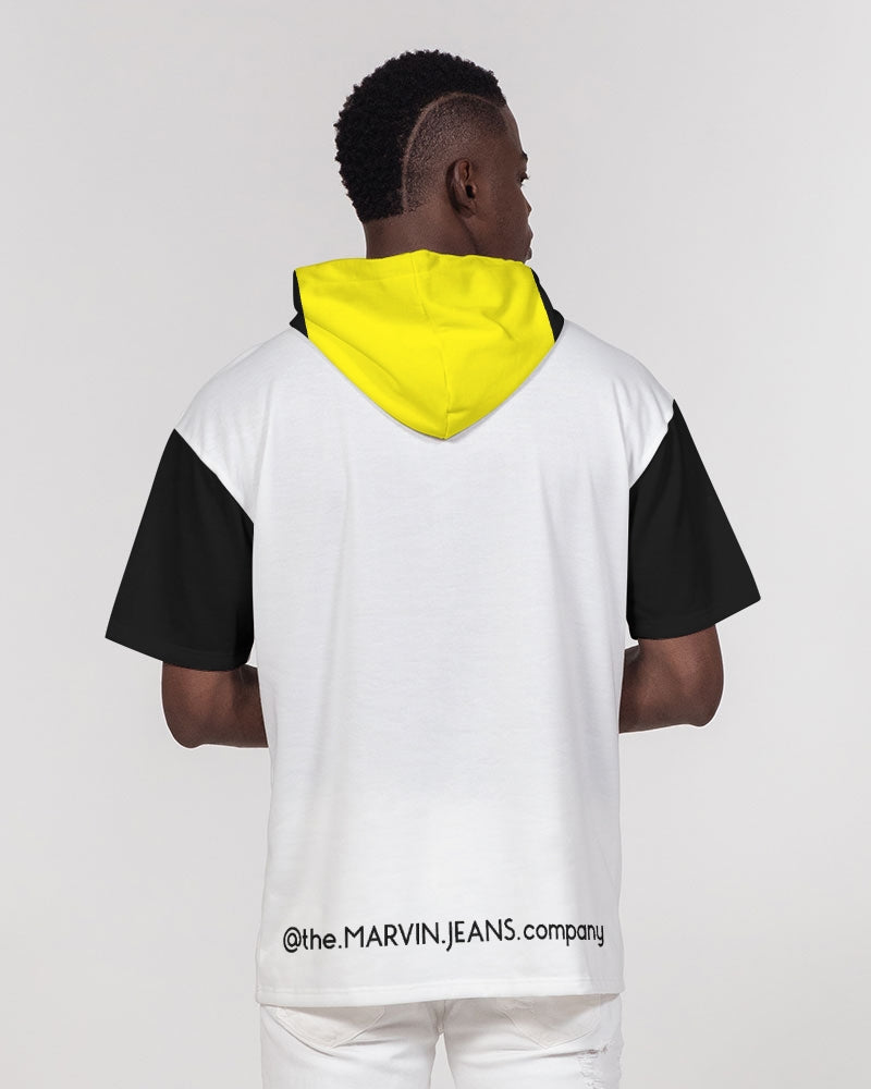 Black Legacy by Marvin Jeans Men's Premium Heavyweight Short Sleeve Hoodie