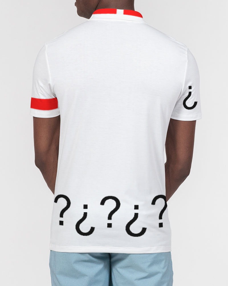 All White Legacy Men's Slim Fit Short Sleeve Polo