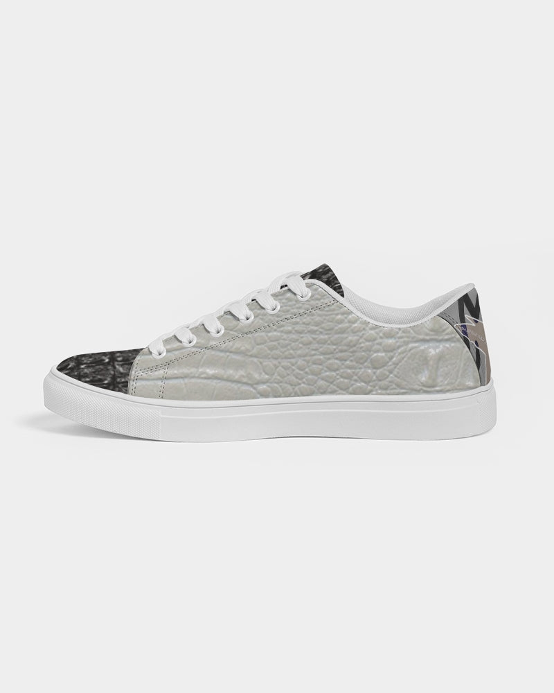 Gator black Gator white by Trinity D Marvin Men's Faux-Leather Sneaker