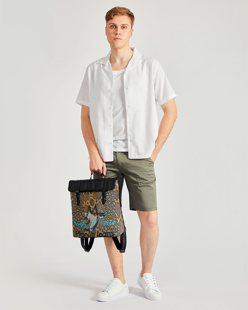 Calf print by Trinity D. Marvin and Marvin Jeans Casual Flap Backpack
