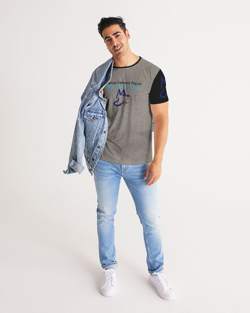 Dark grid by Marvin Jeans and Trinity D Marvin Men's Tee