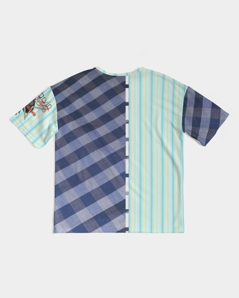 Blue stripes pin stripes by Marvin Jeans and Trinity D Marvin Men's Premium Heavyweight Tee