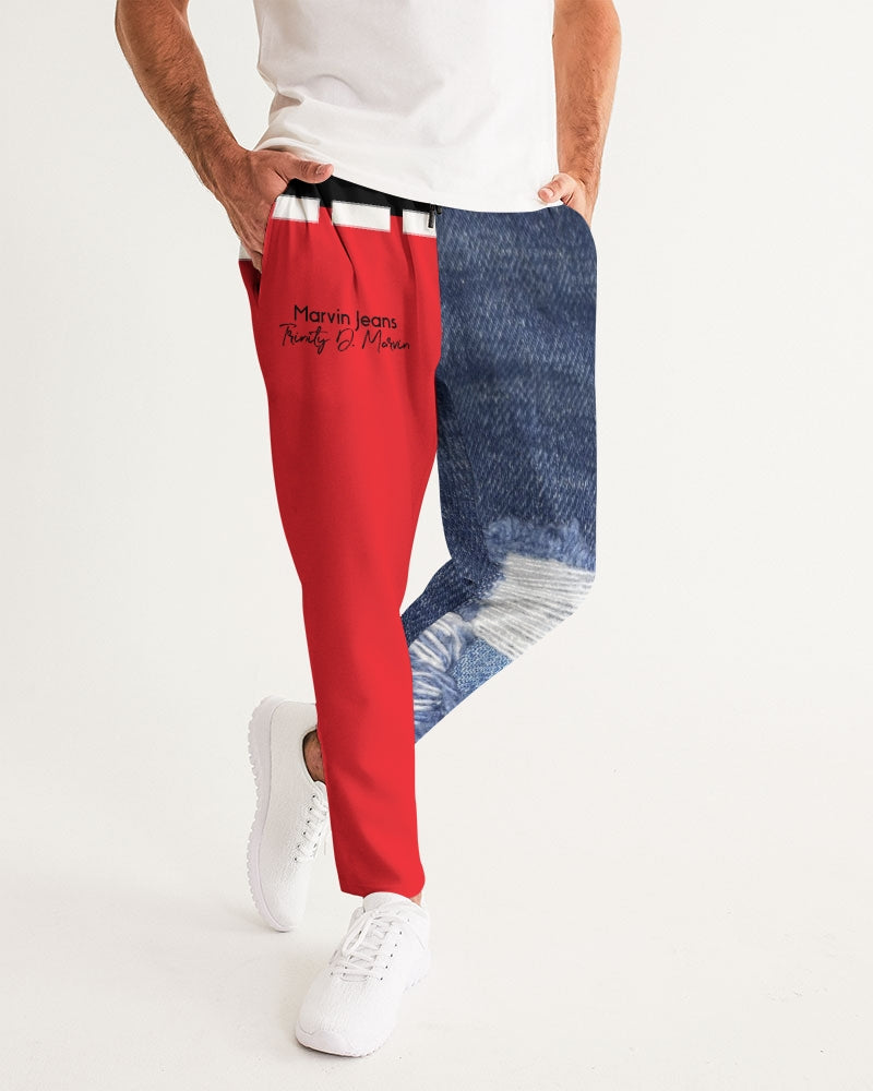 Denim red by Marvin Jeans and Trinity D Marvin Men's Joggers